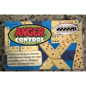 Play-2-Learn Anger Control Dominoes Game Franklin Learning Systems Complete